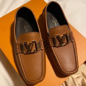 Louis Vuitton Shoes | Louis Vuitton Men Loafers | Color: Brown/Tan | Size: 7.5 | Juleeez's Closet